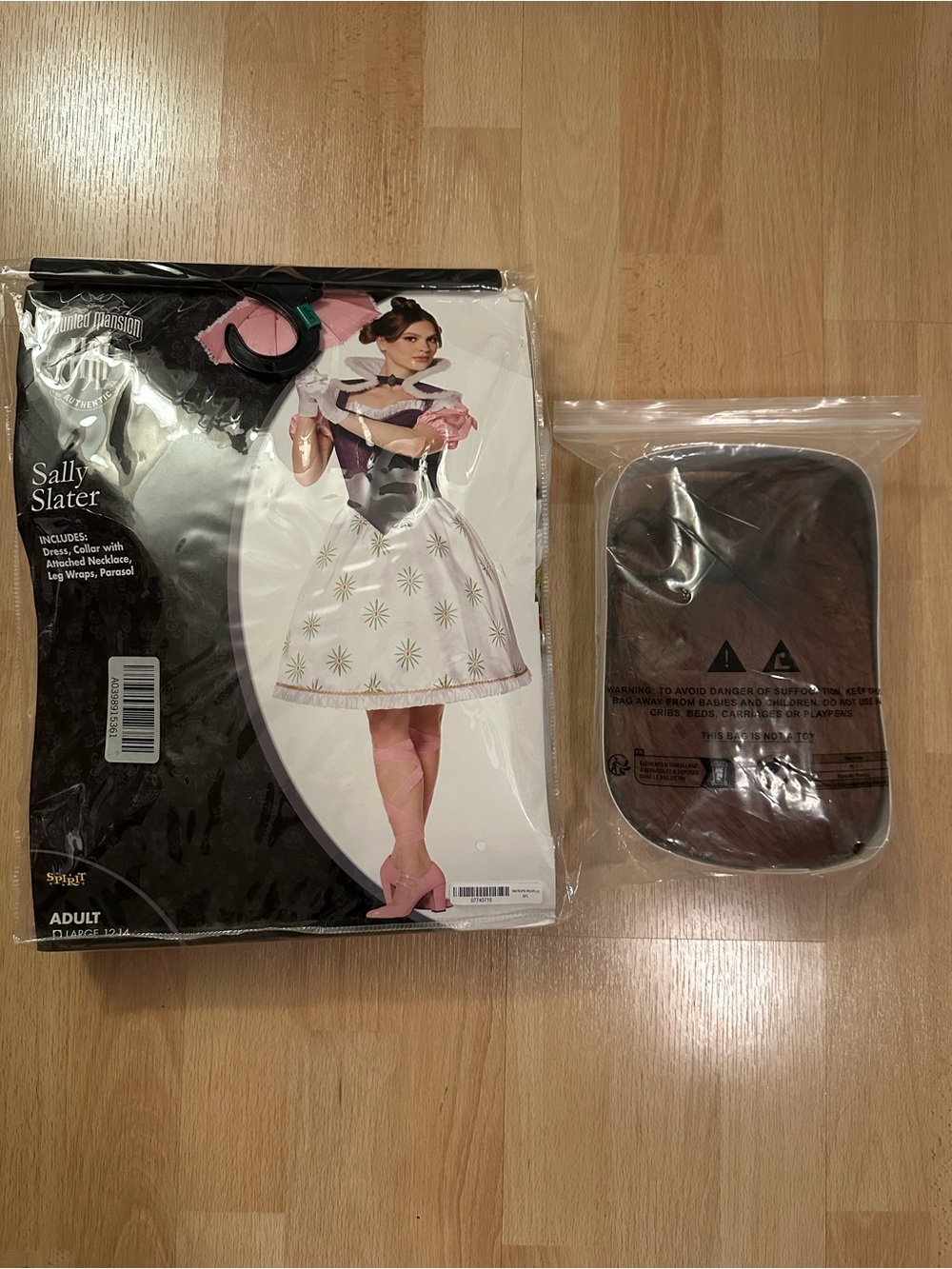 Sally Slater Tightrope Walker Costume - Disney’s The Haunted Mansion w/Bonus Wig - Picture 4 of 11